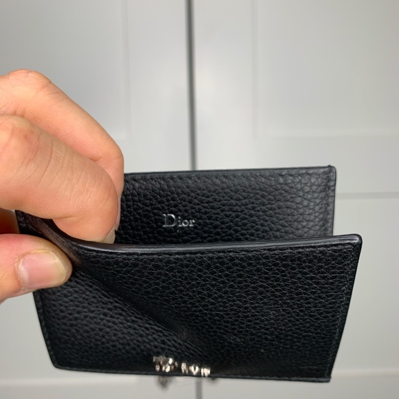 Dior Black Logo Cardholder Wallet - Picture 4 of 9